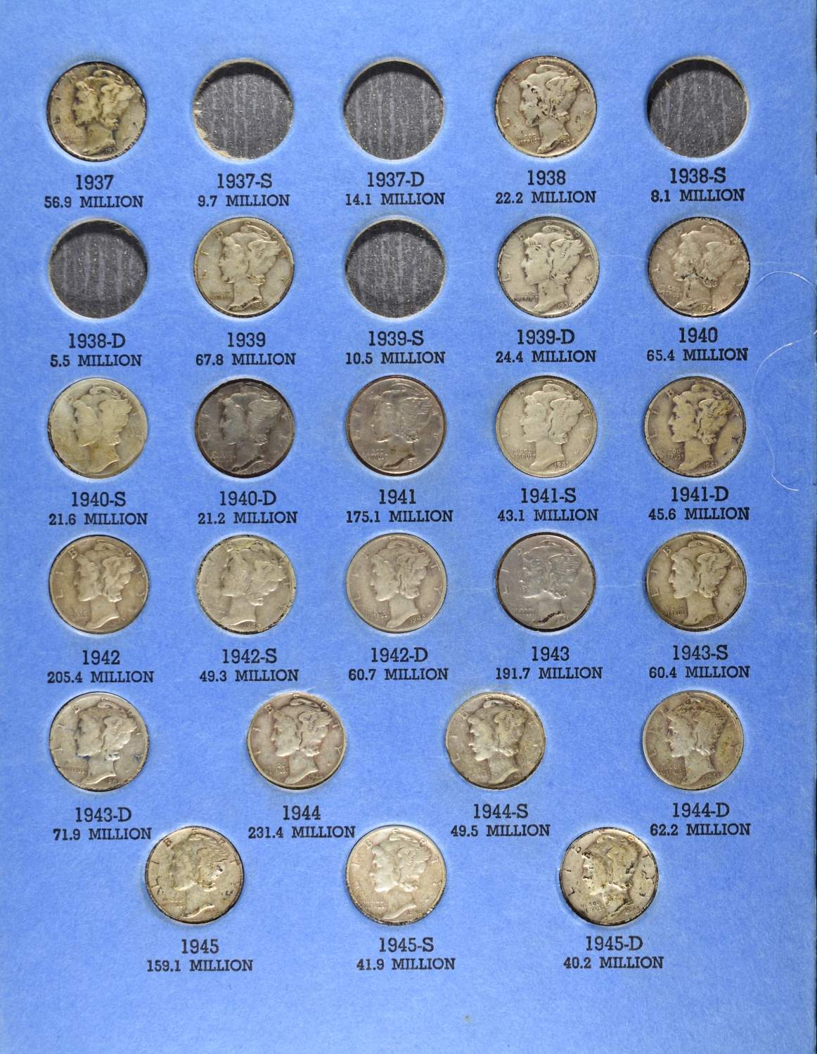 MERCURY DIMES COLLECTION