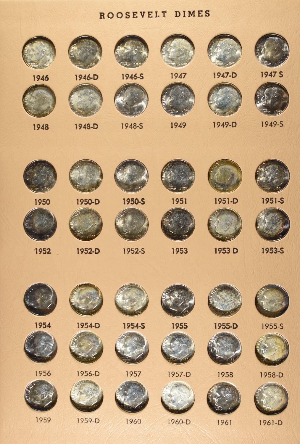 ROOSEVELT DIMES COLLECTION