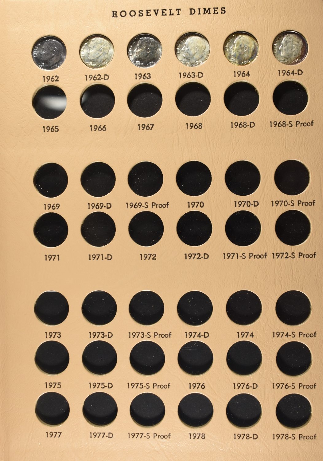 ROOSEVELT DIMES COLLECTION