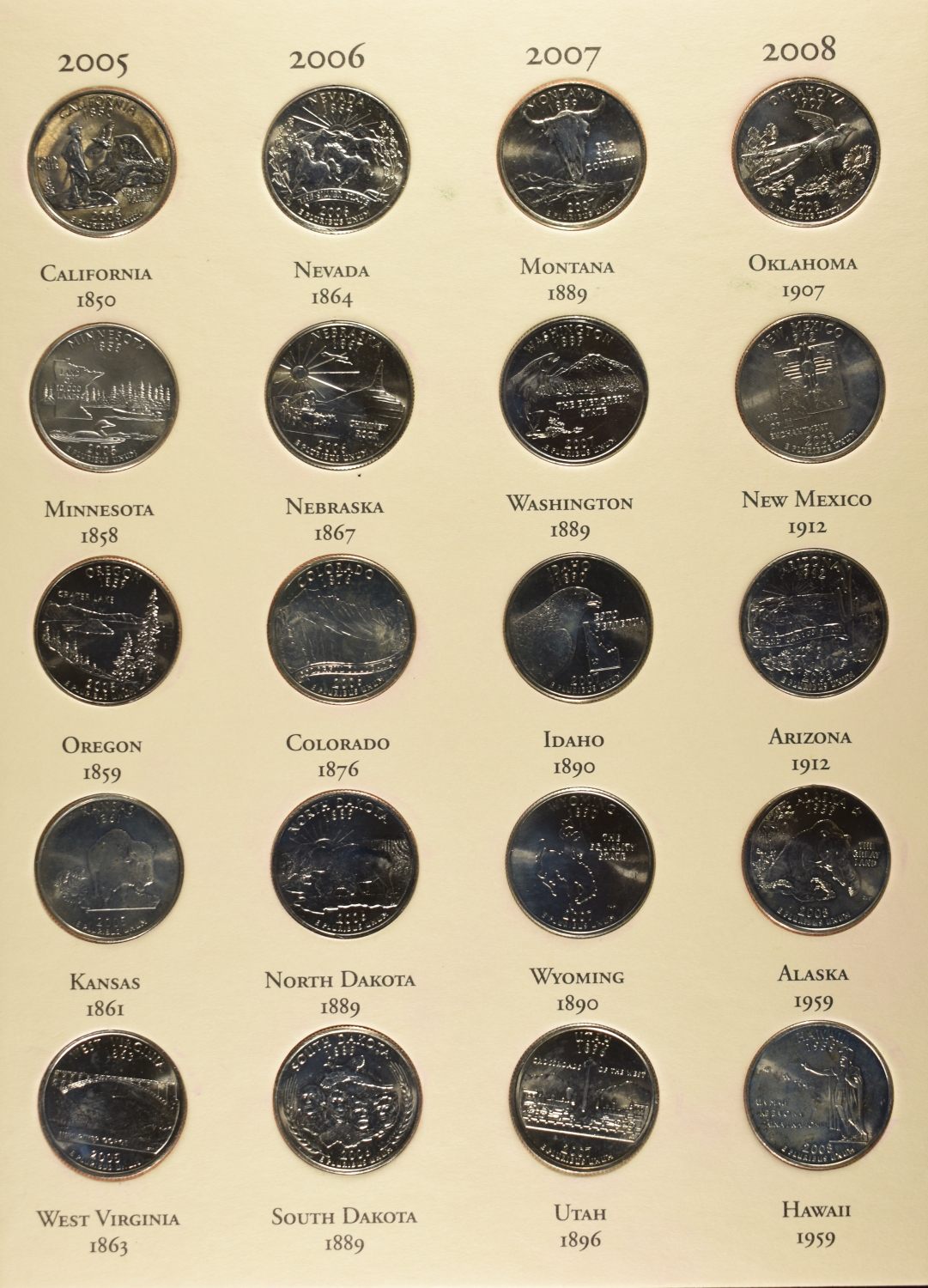 FIFTY STATE COMMEM QUARTERS COLLECTION
