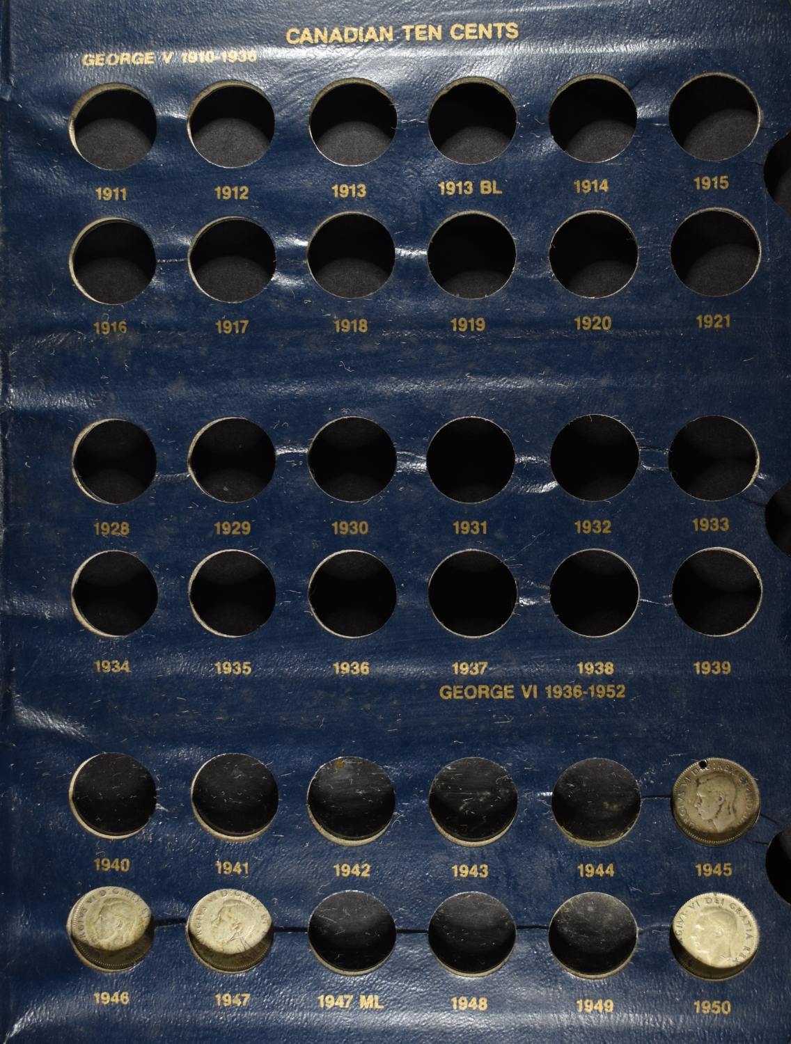 CANADIAN TEN CENTS COLLECTION