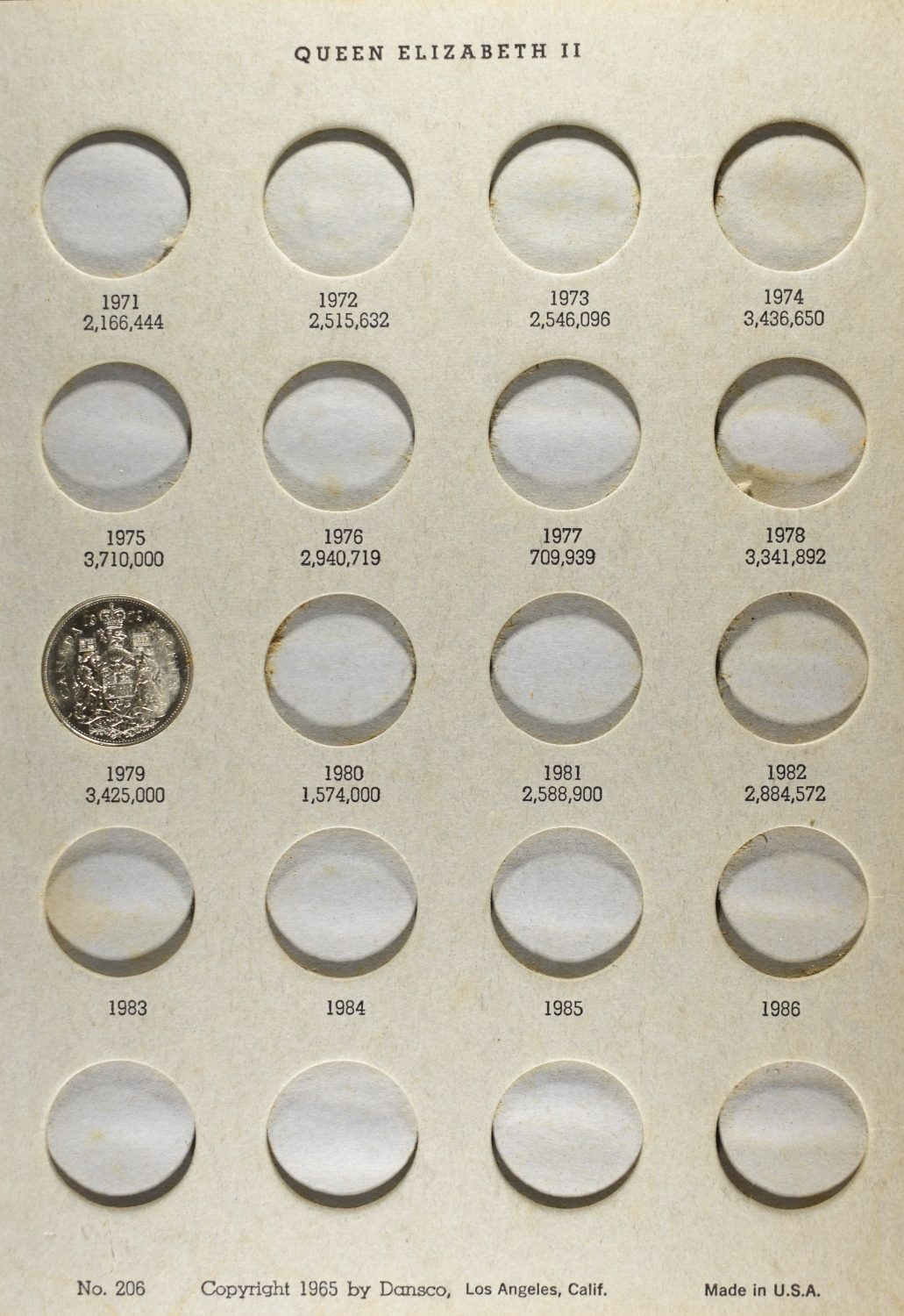 CANADIAN DIME & HALF DOLLAR COLLECTION