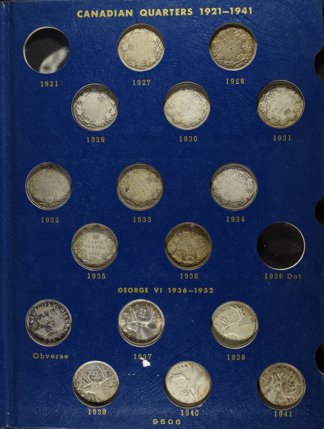 CANADIAN 25 CENTS COLLECTION