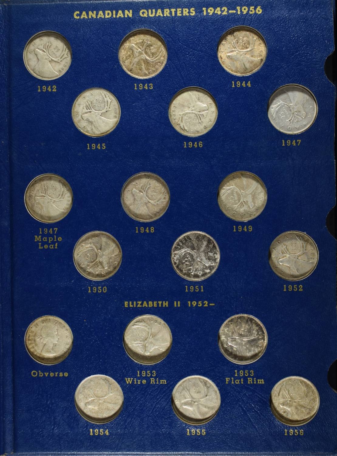 CANADIAN 25 CENTS COLLECTION
