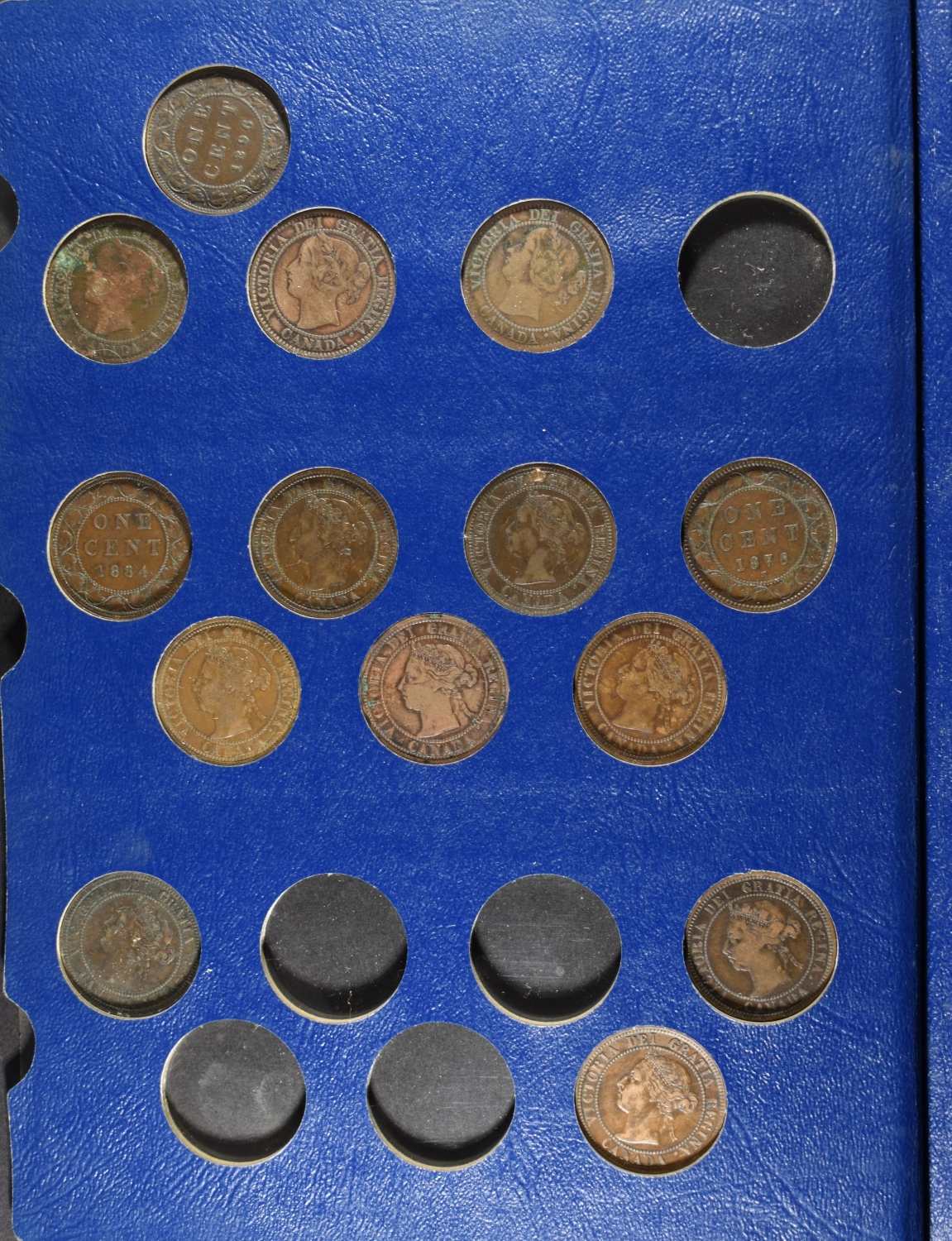(6) CANADIAN LARGE CENTS COLLECTION