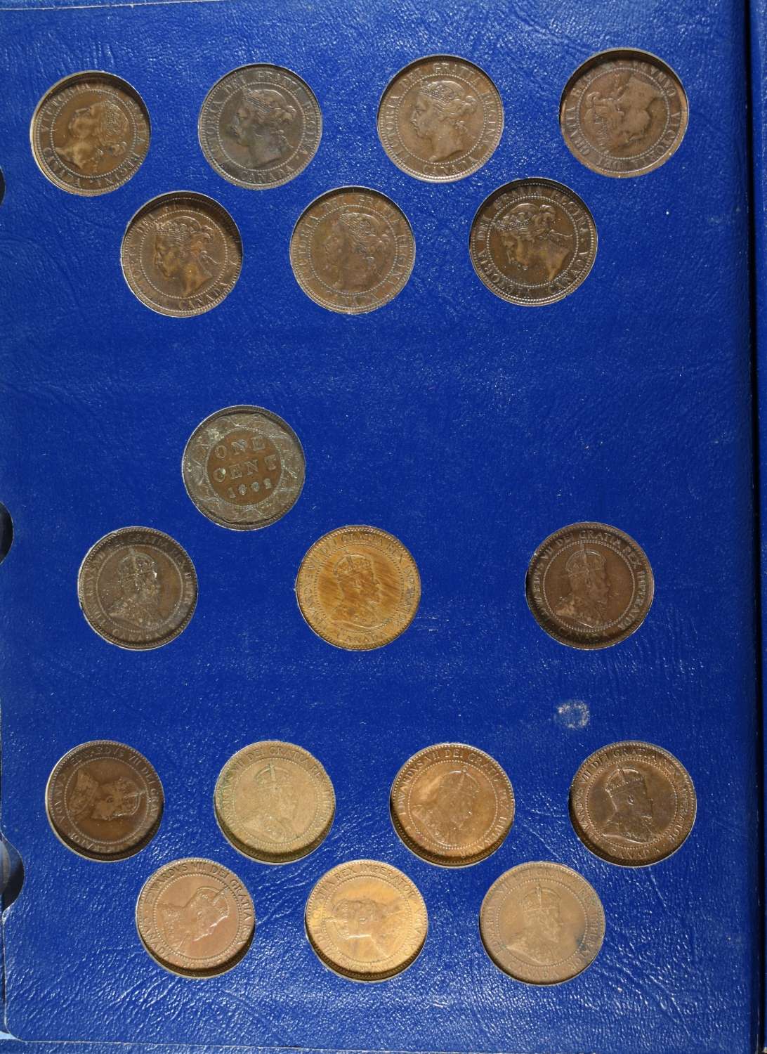 (6) CANADIAN LARGE CENTS COLLECTION