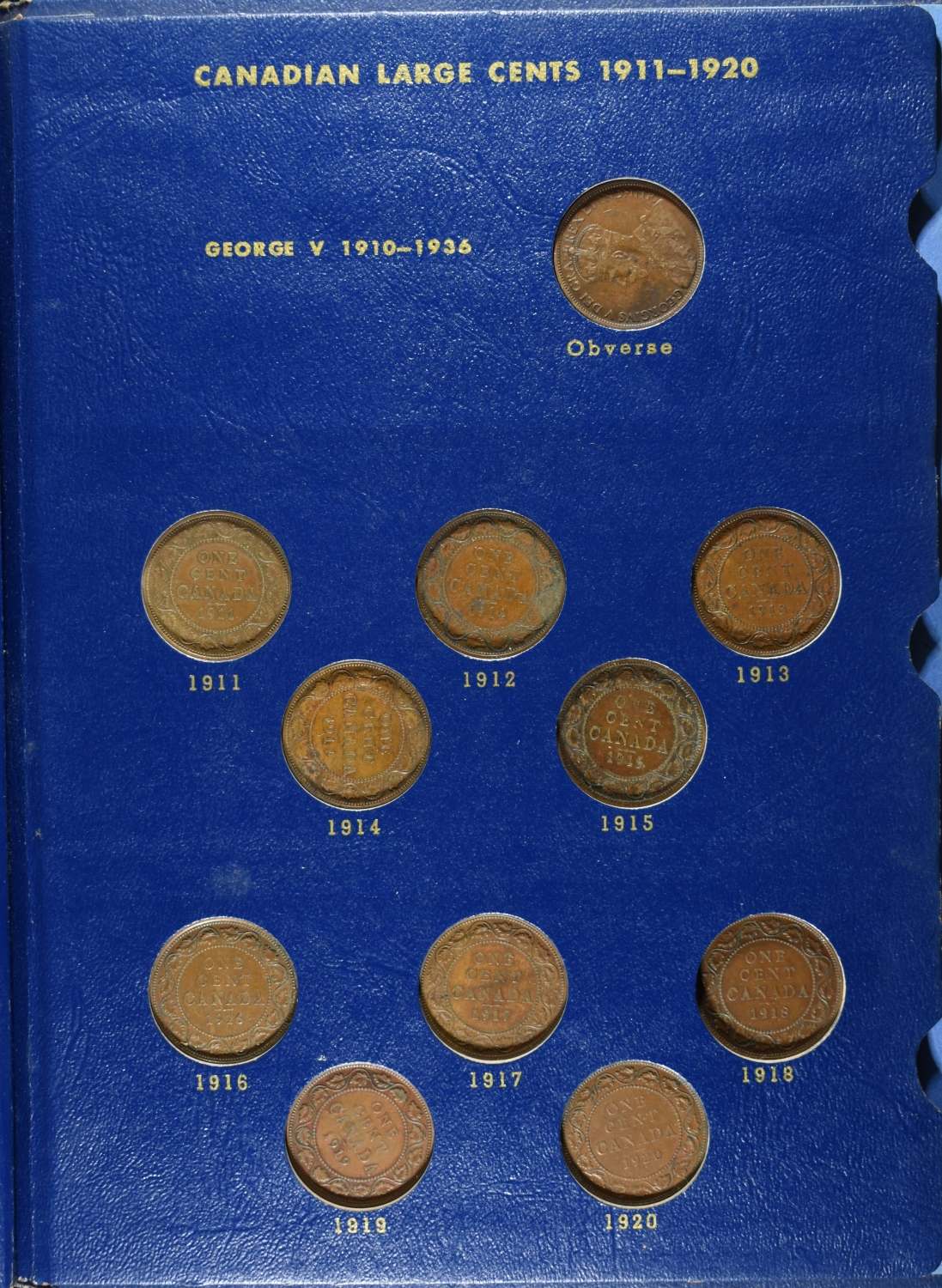(6) CANADIAN LARGE CENTS COLLECTION