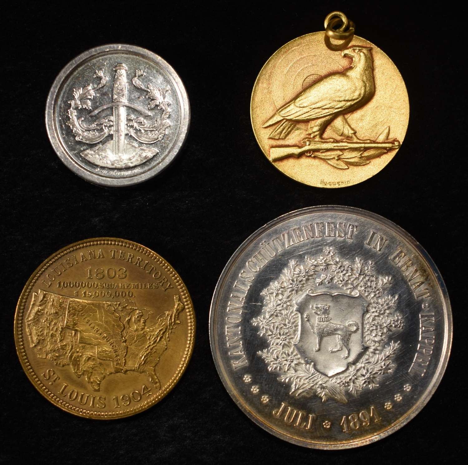 (50) MISC. TOKENS AND MEDALS