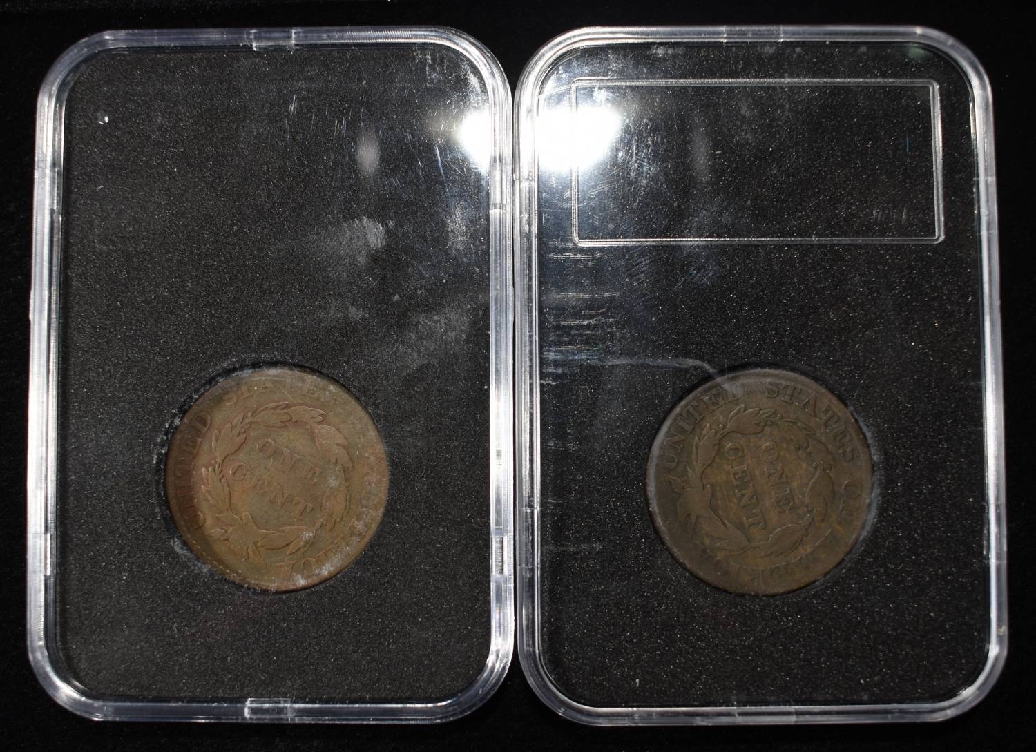 1820 & 1824 CORONET HEAD LARGE CENTS