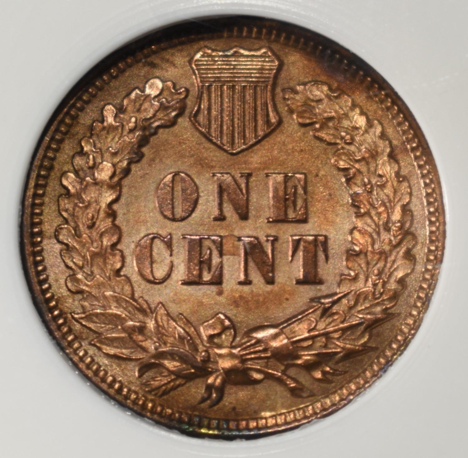 1901 INDIAN CENT PCI SUPERB GEM BU RB