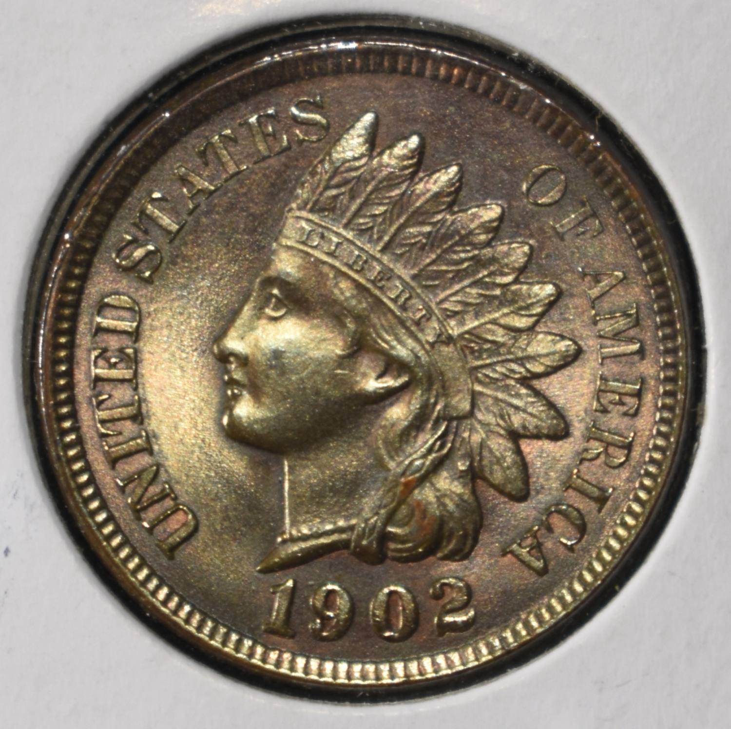 1902 INDIAN CENT GEM BU