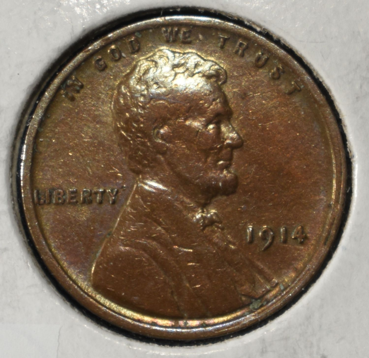 1914 WHEAT CENT CH AU