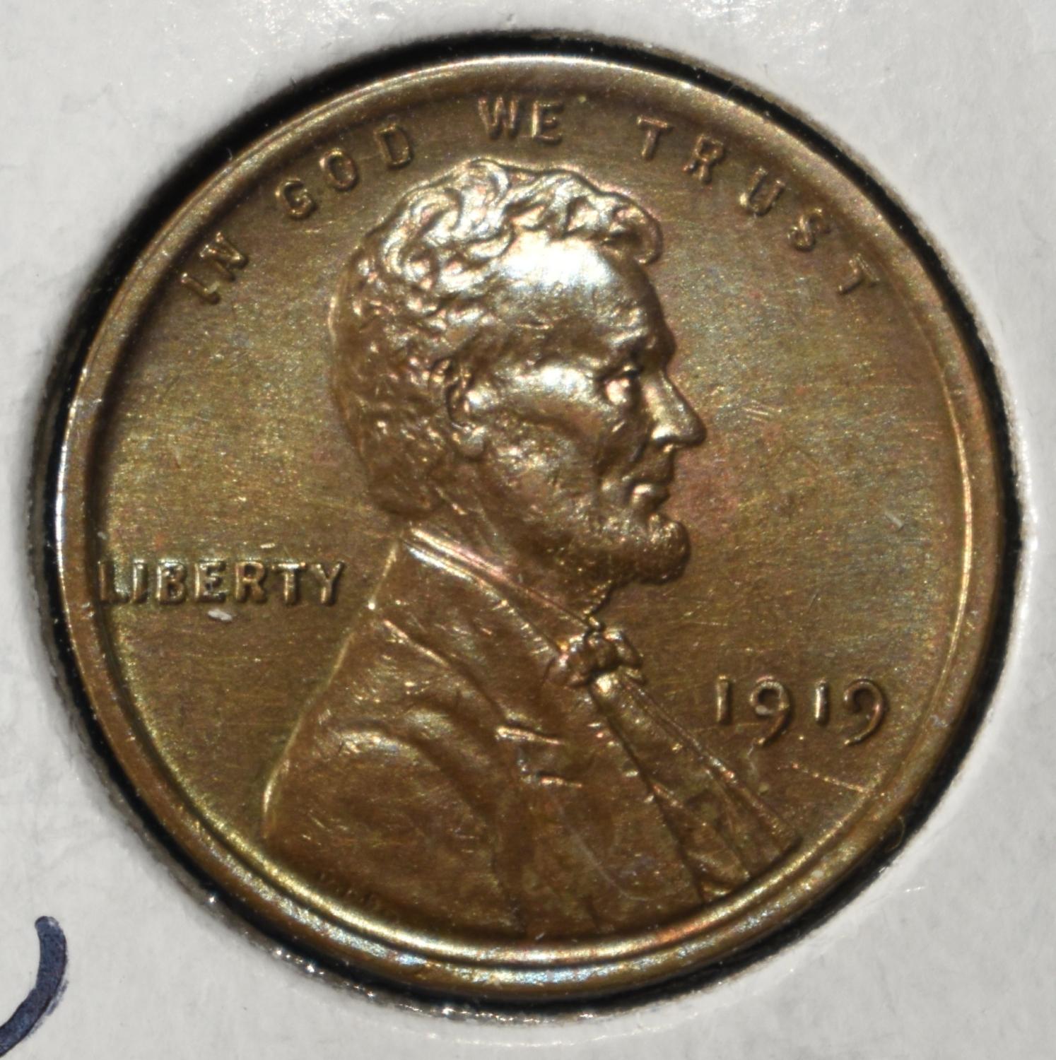1919 WHEAT CENT CH BU