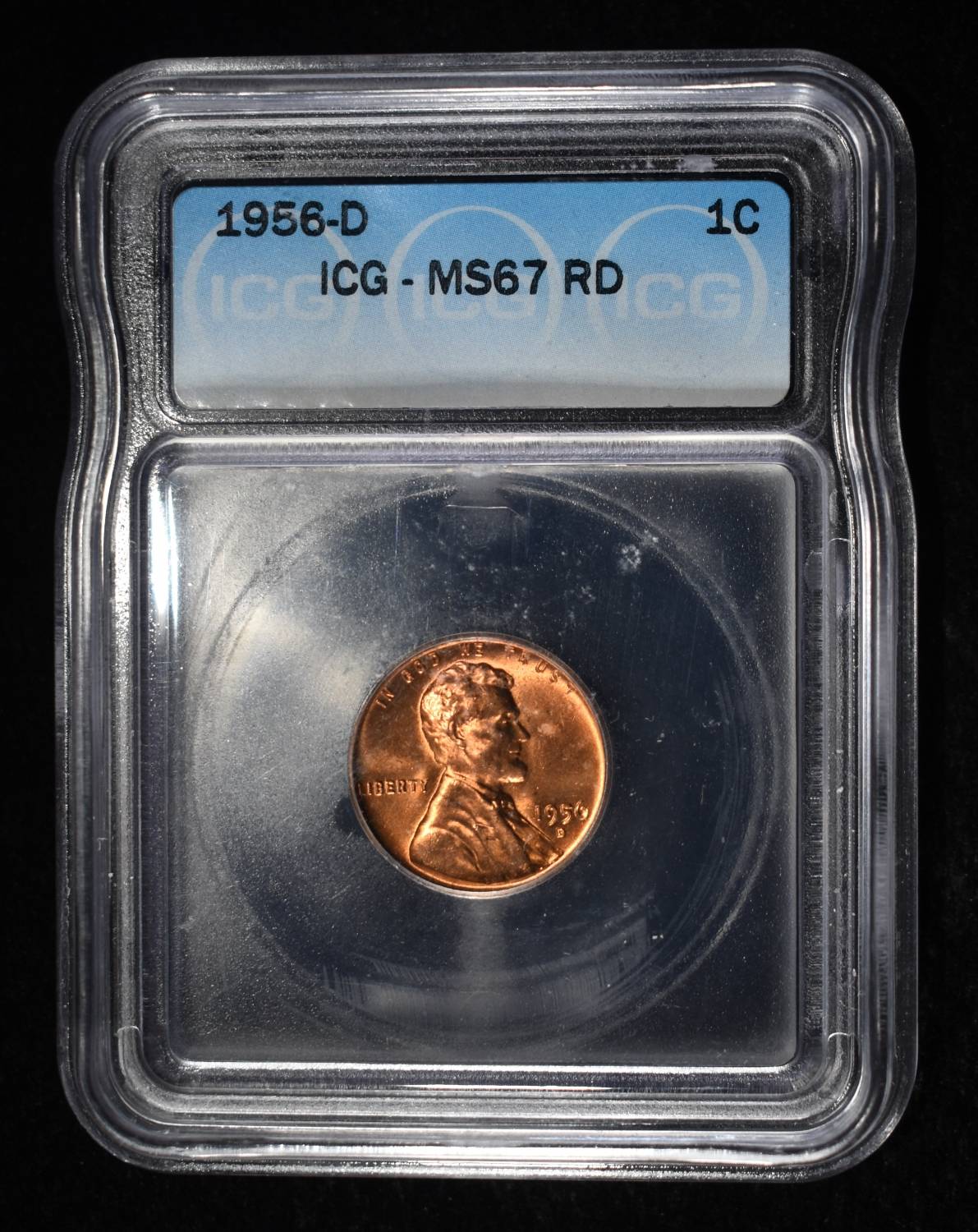 1956-D WHEAT CENT ICG MS67 RD
