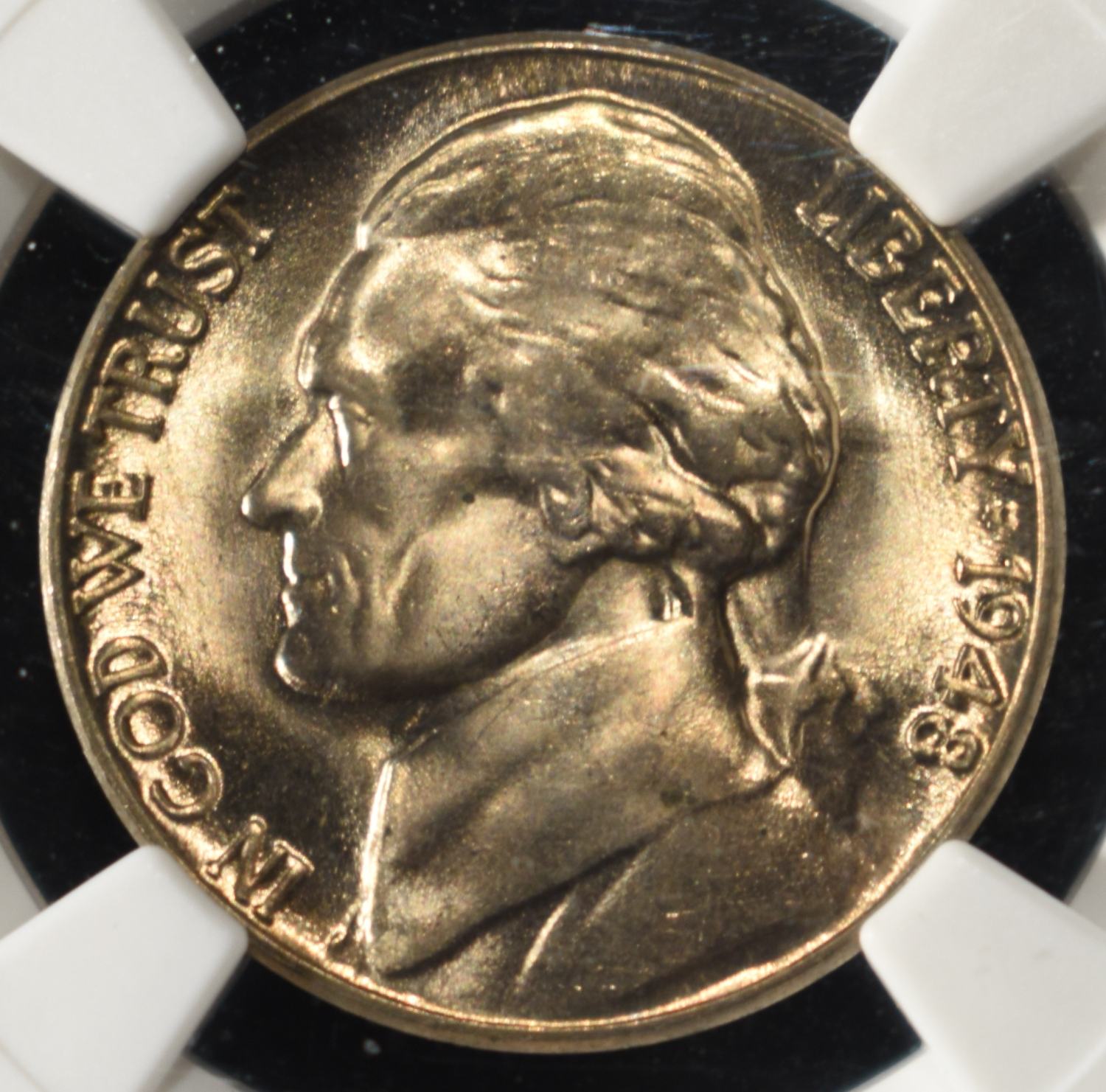 1948-D JEFFERSON NICKEL NGC MS67