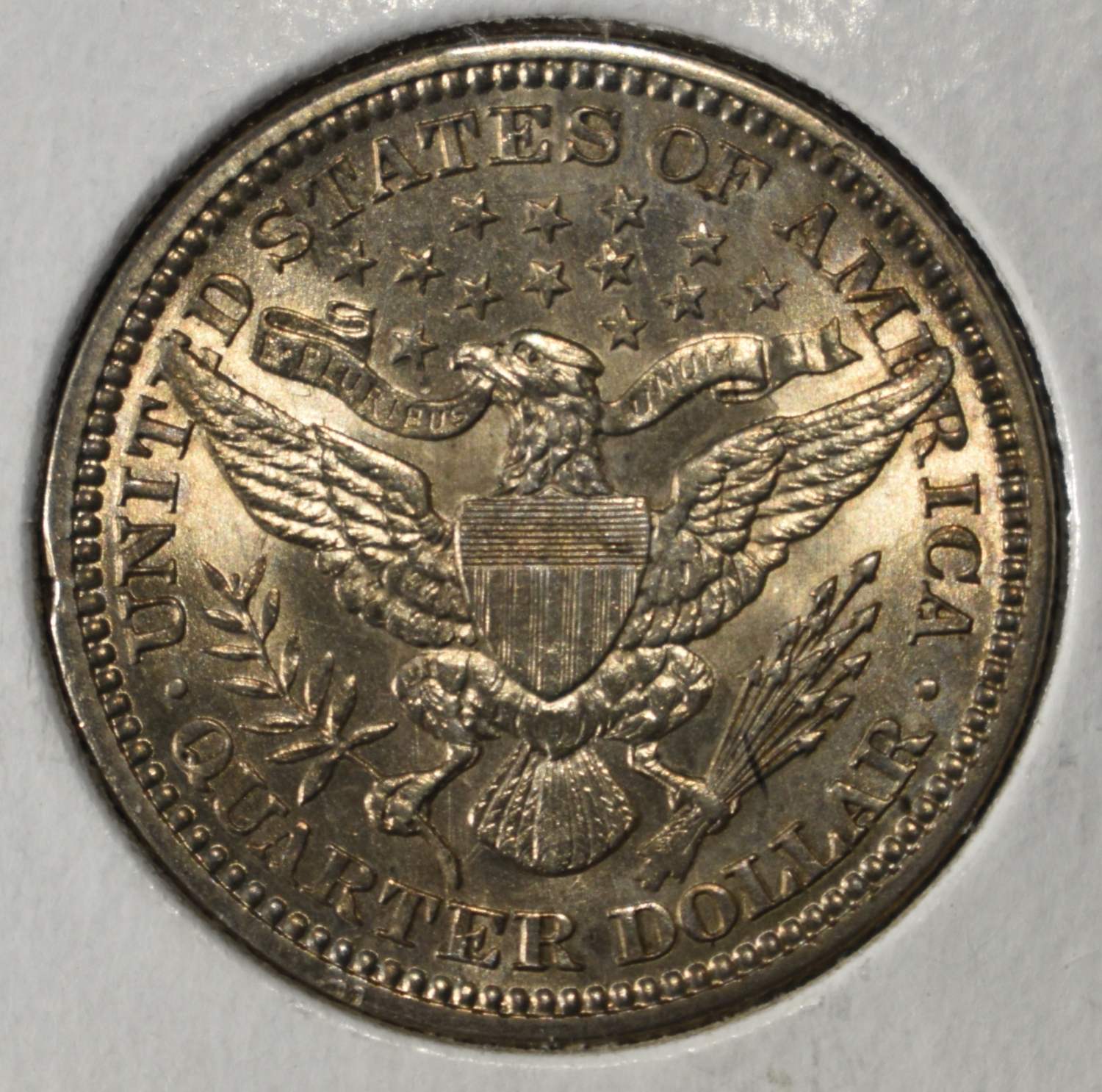 1914 BARBER QUARTER CH BU LIGHT OLD CLEANING