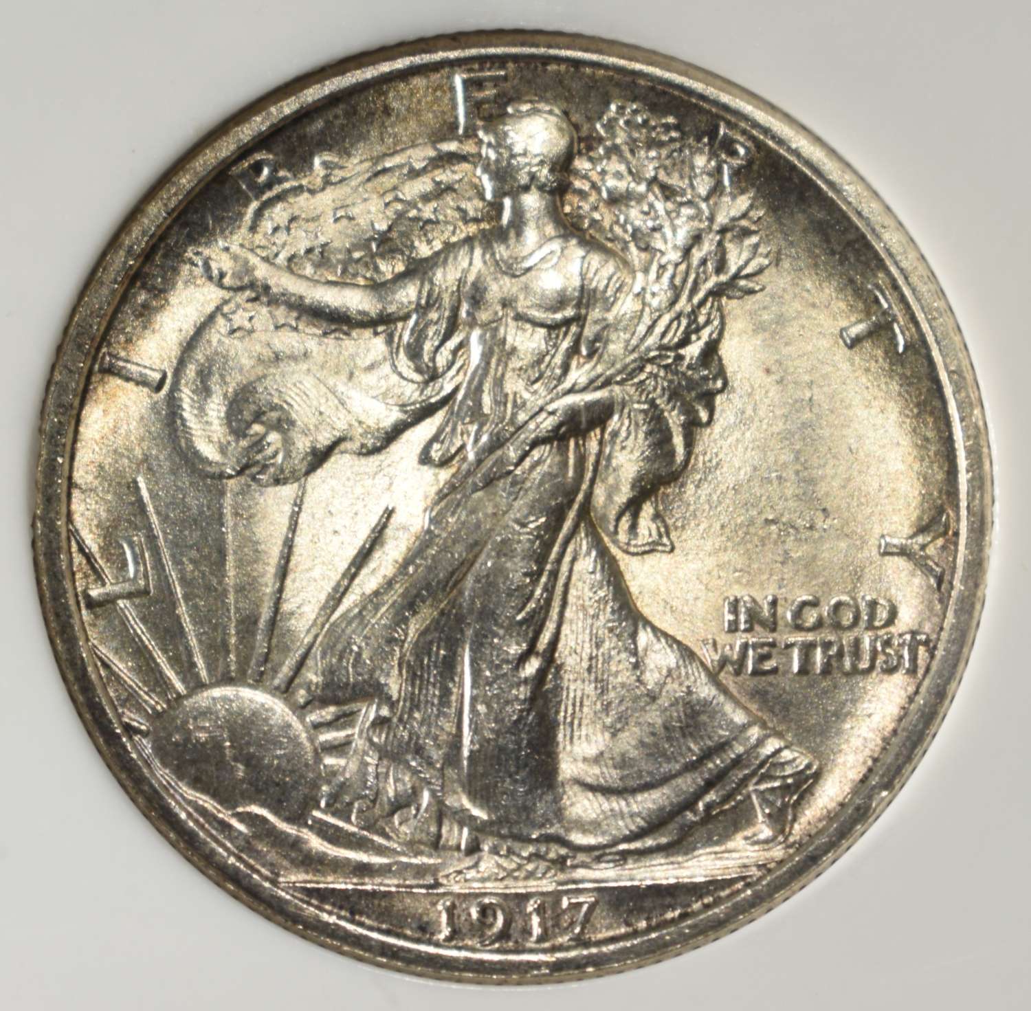 1917 WALKING HALF DOLLAR PCI SUPERB GEM BU
