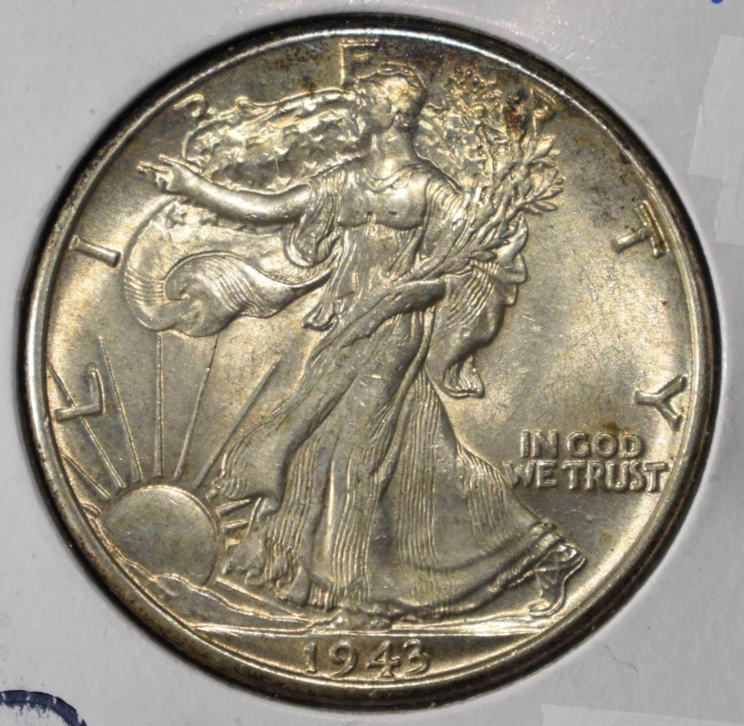 1943 WALKING LIBERTY HALF DOLLAR CH BU