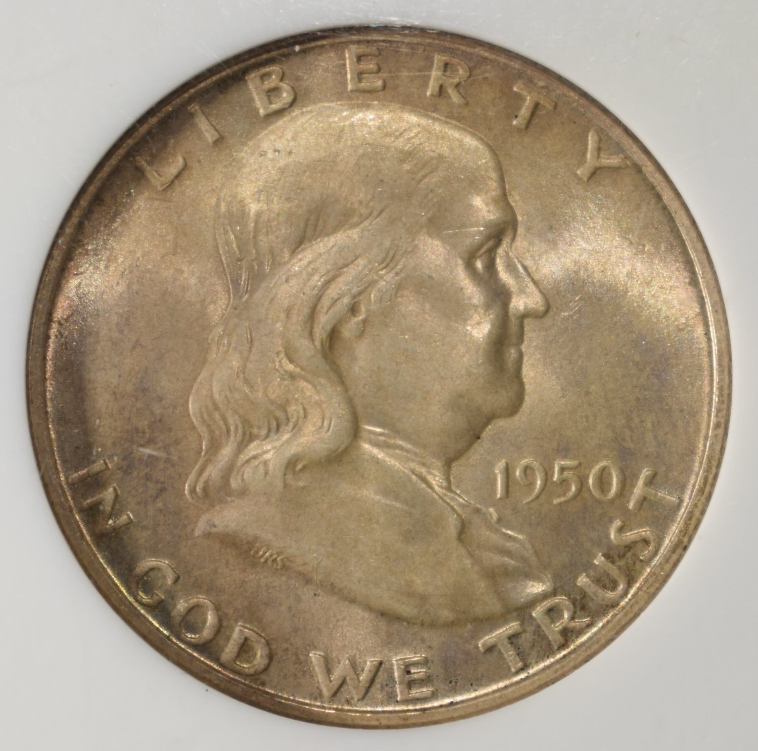 1950-D FRANKLIN HALF DOLLAR NGC MS64
