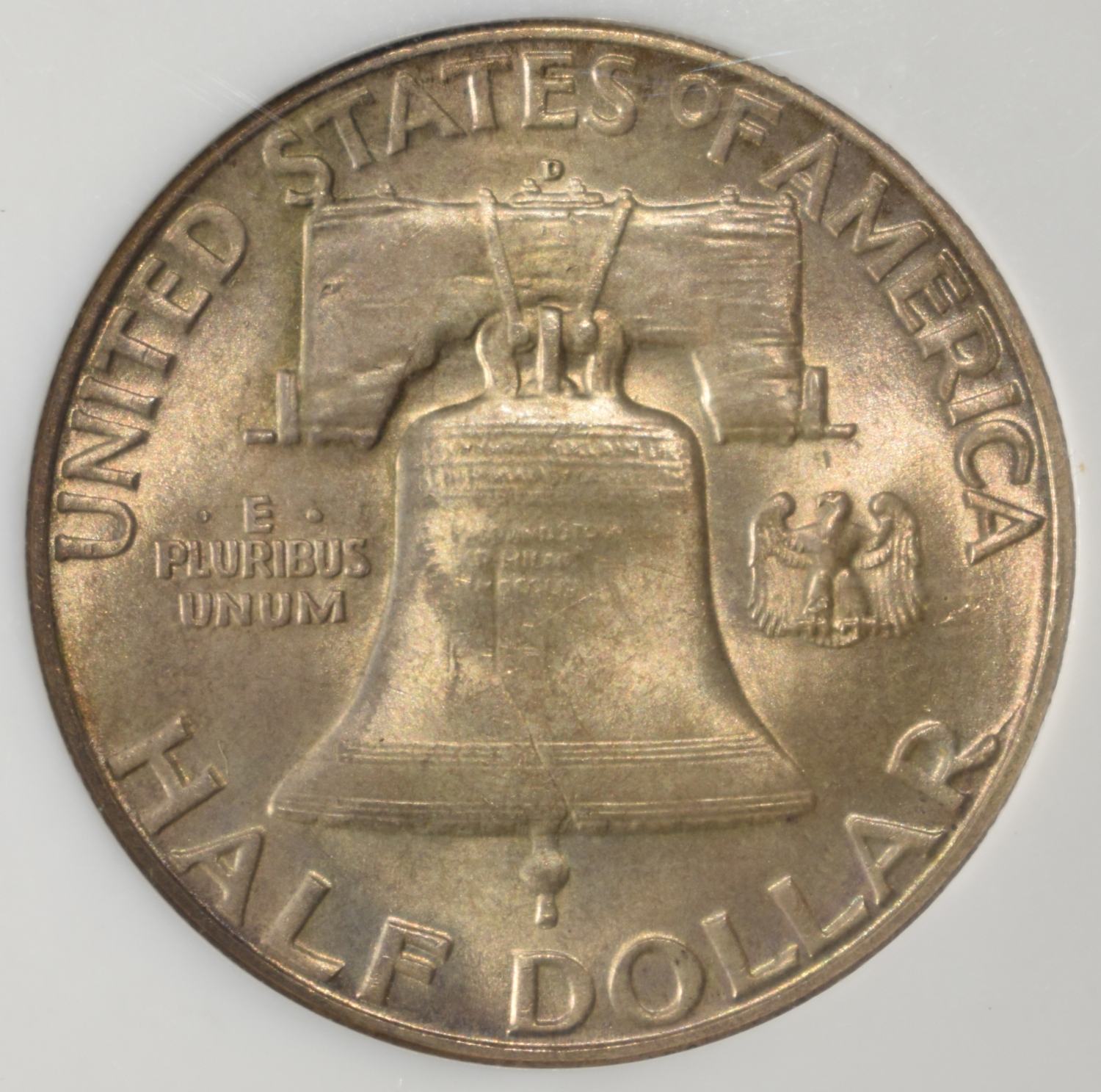 1950-D FRANKLIN HALF DOLLAR NGC MS64