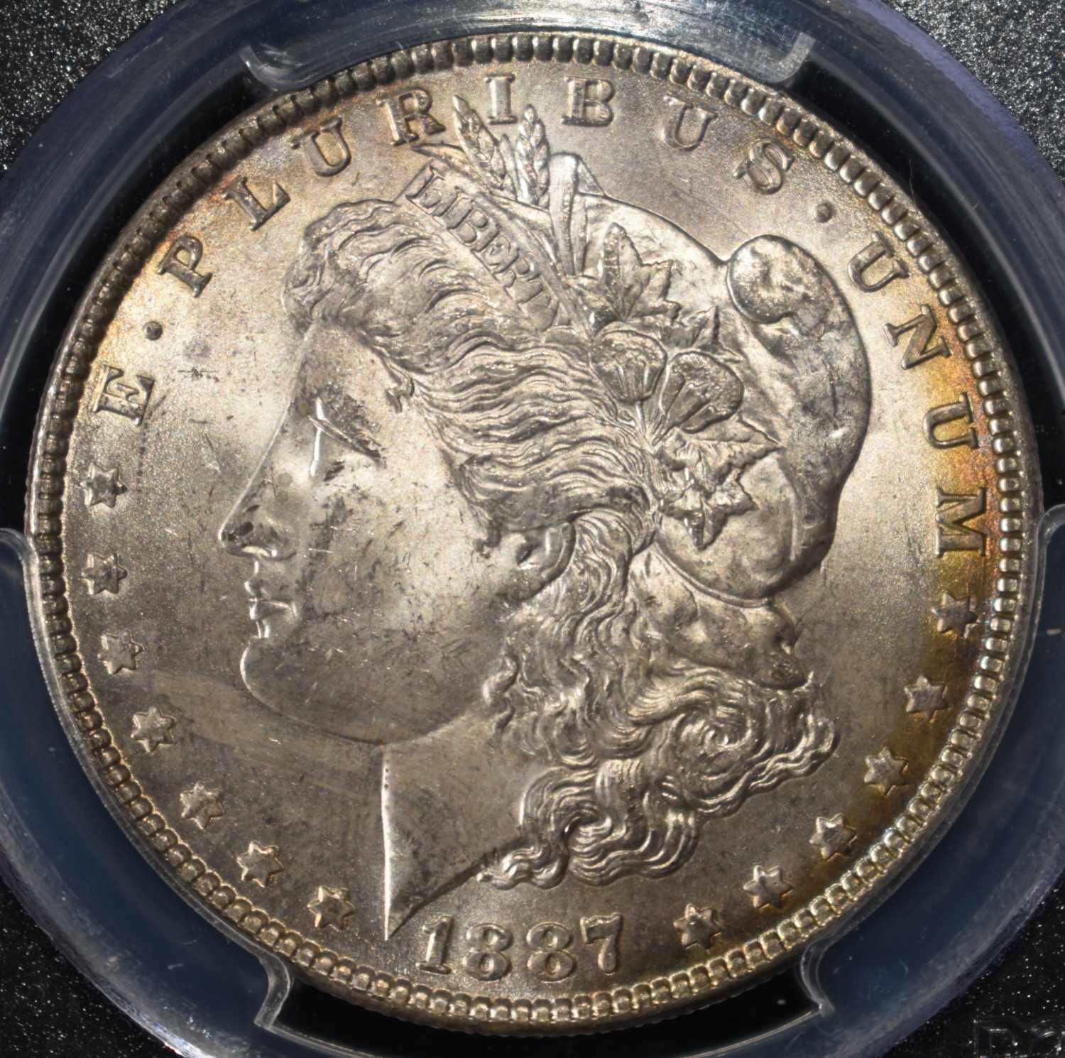 1887 MORGAN DOLLAR PCGS MS-64