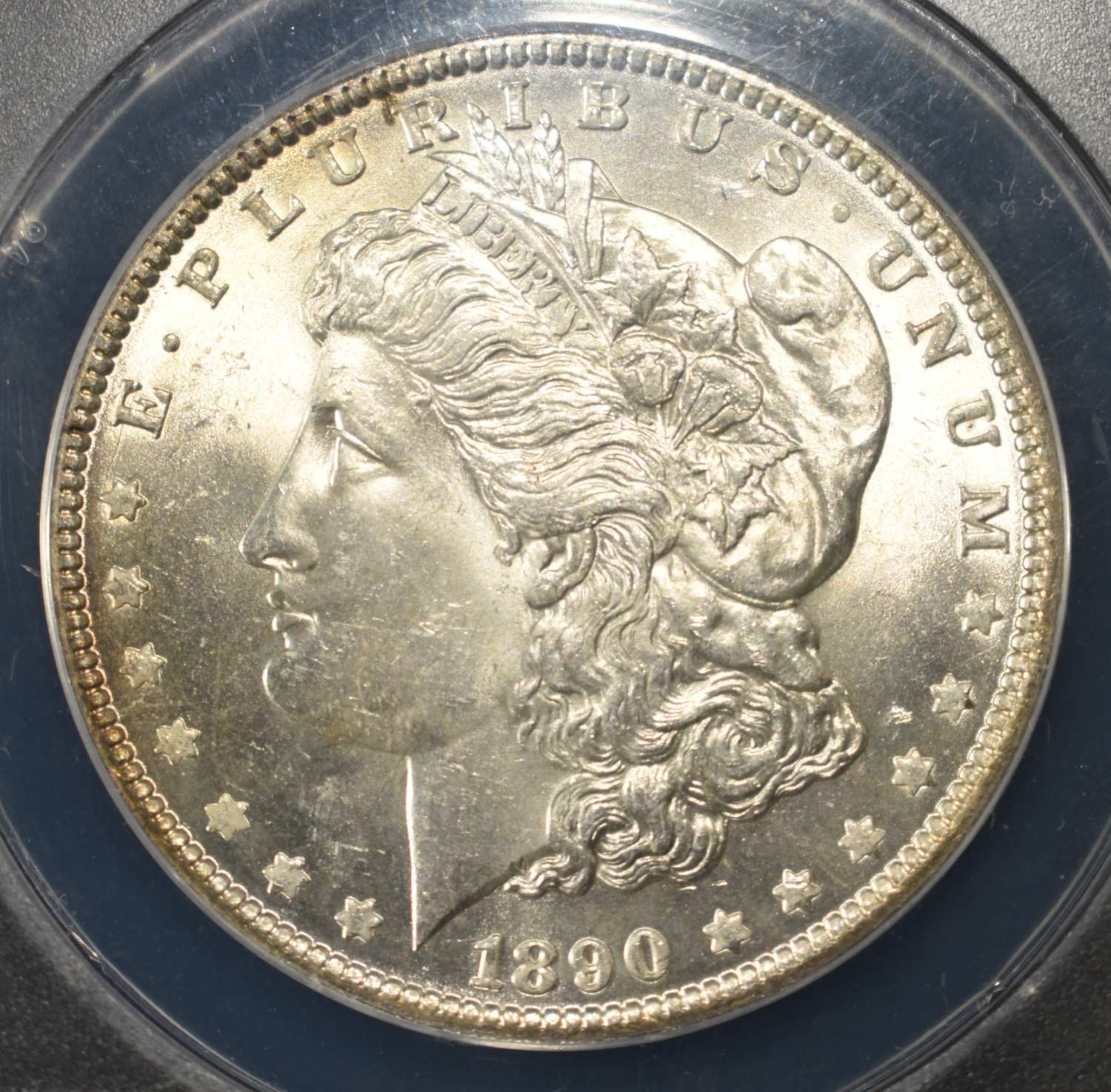 1890 MORGAN DOLLAR ANACS MS-63