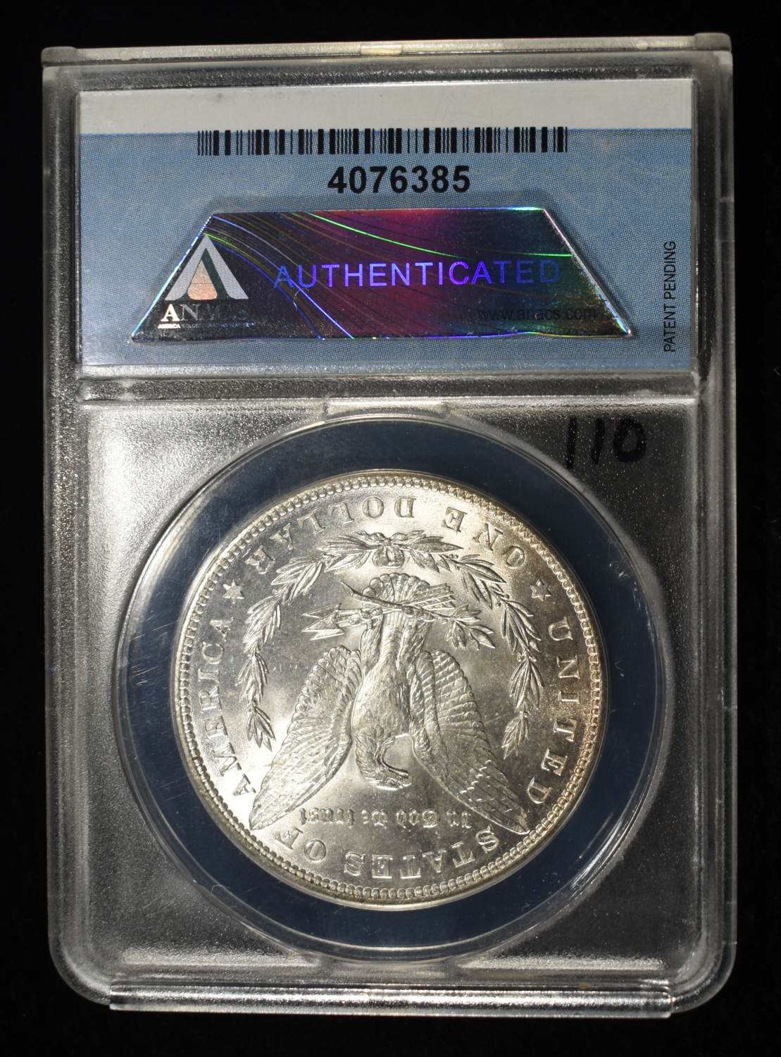 1890 MORGAN DOLLAR ANACS MS-63