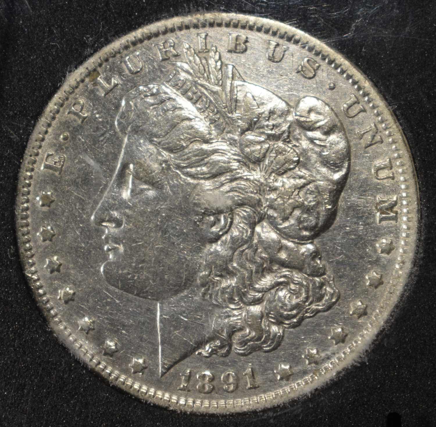 1891 MORGAN DOLLAR XF