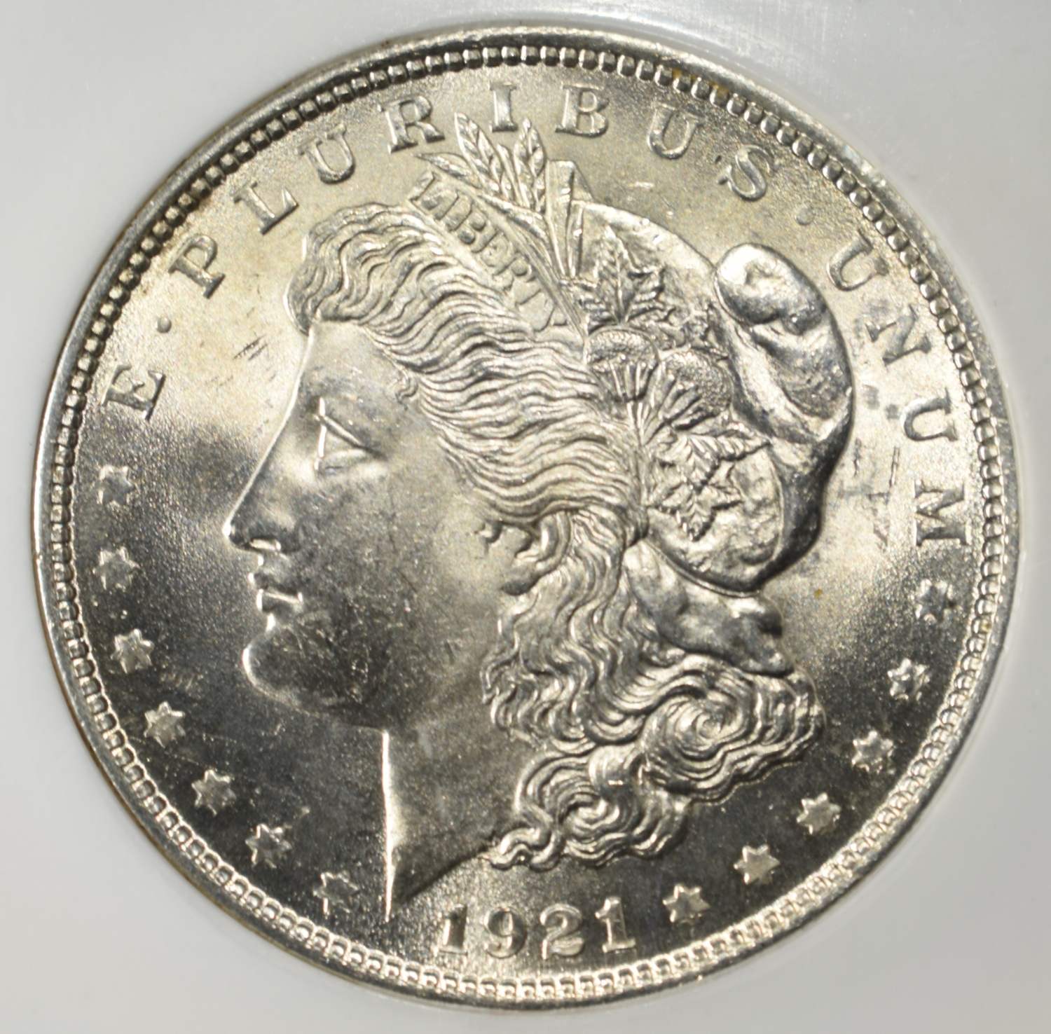 1921 MORGAN DOLLAR PCI SUPERB GEM BU
