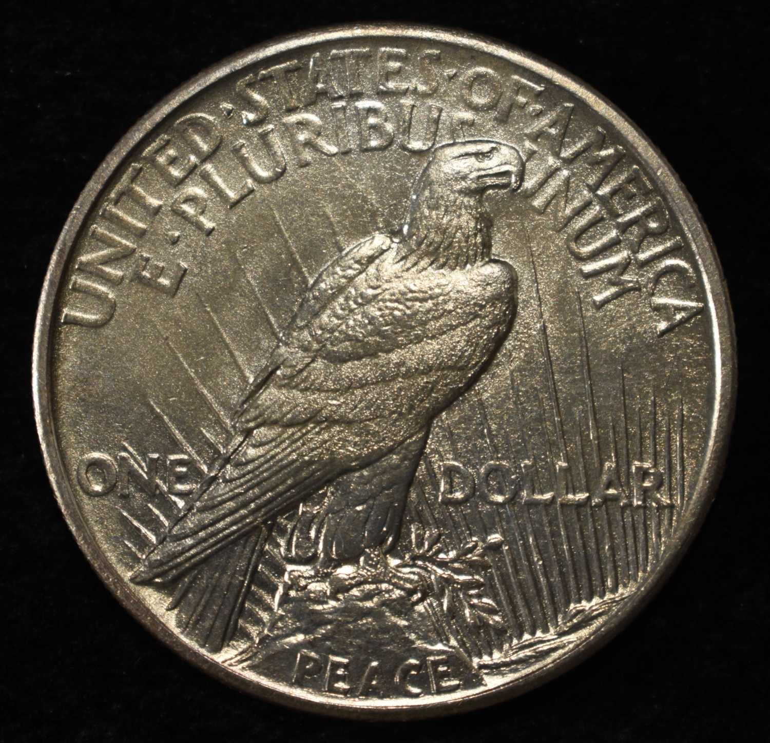 1921 PEACE DOLLAR CH BU GREAT STRIKE