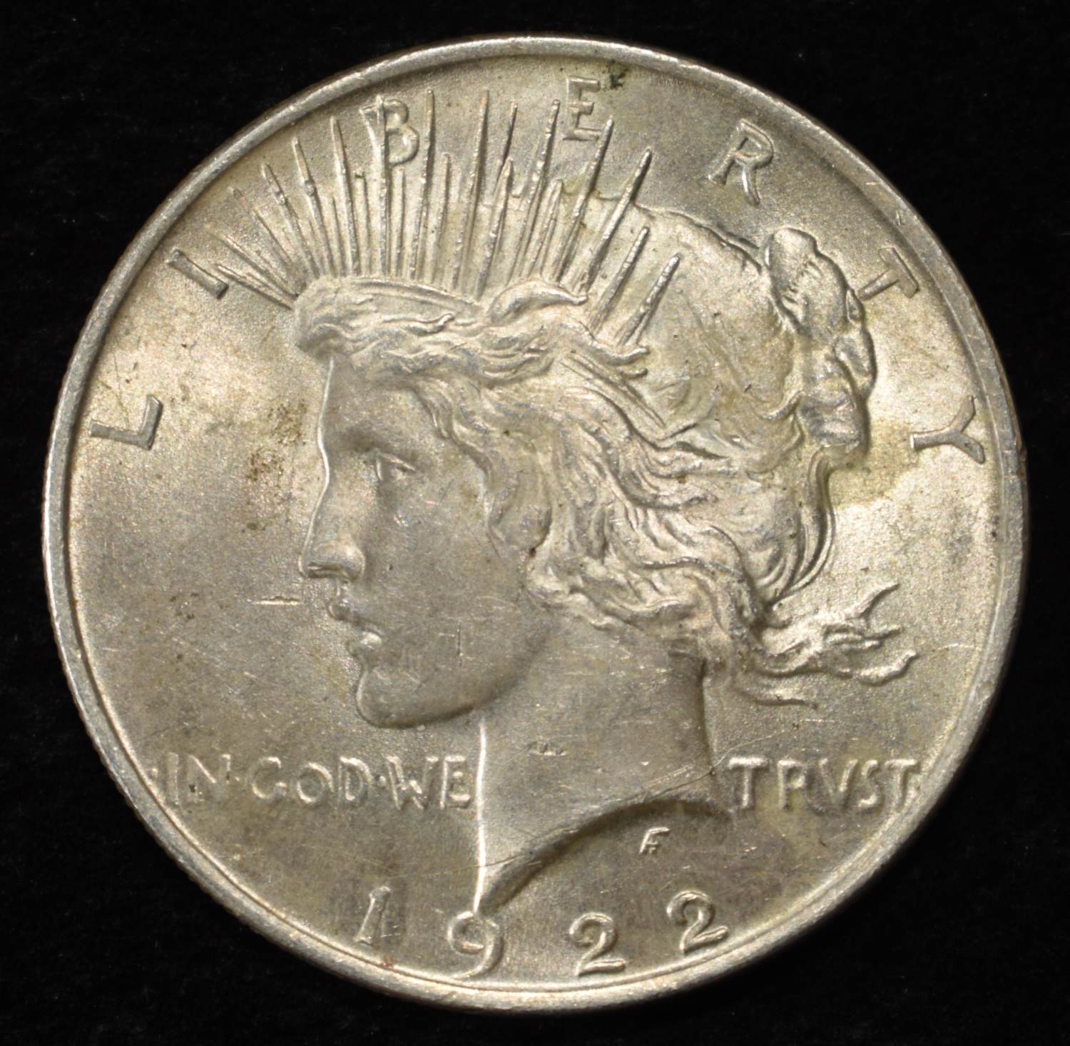 1922 PEACE DOLLAR XF/AU