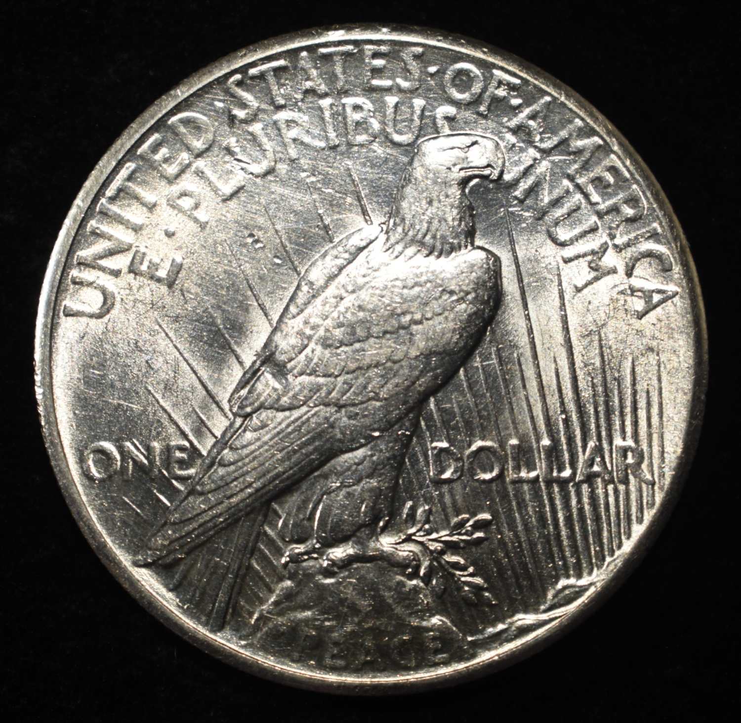 1928 PEACE DOLLAR BU CLEANED