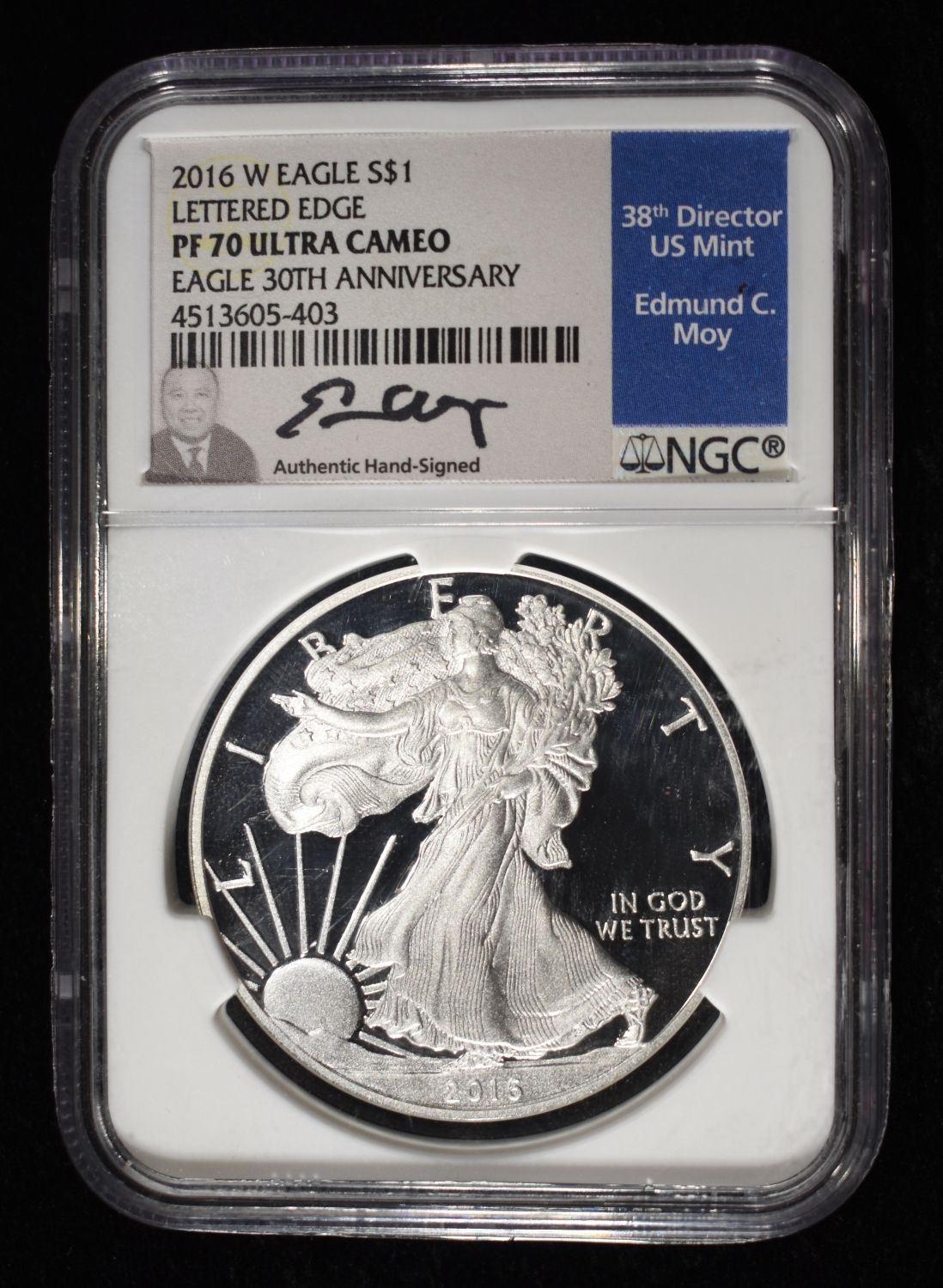 2016-W AMERICAN SILVER EAGLE NGC PF70 ULTRA CAMEO