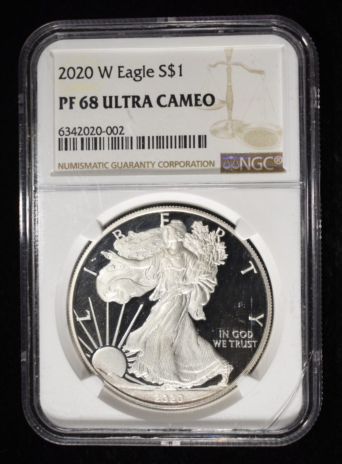 2020-W AMERICAN SILVER EAGLE NGC PF68 ULTRA CAMEO