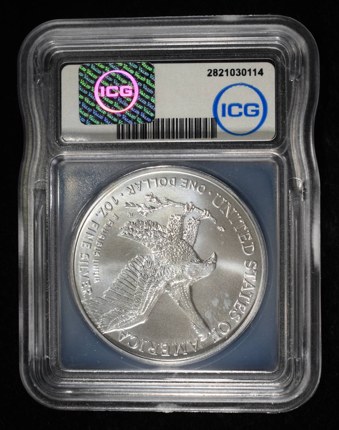 2024 AMERICAN SILVER EAGLE ICG MS70