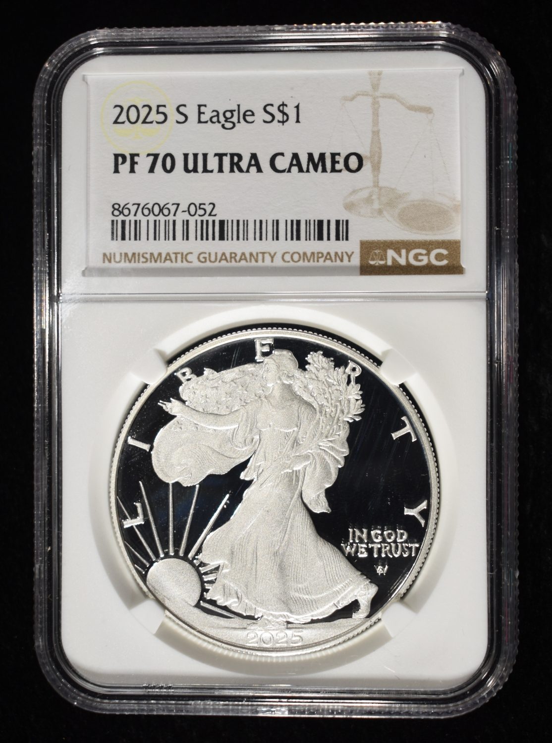 2025-S AMERICAN SILVER EAGLE NGC PF70 UCAM