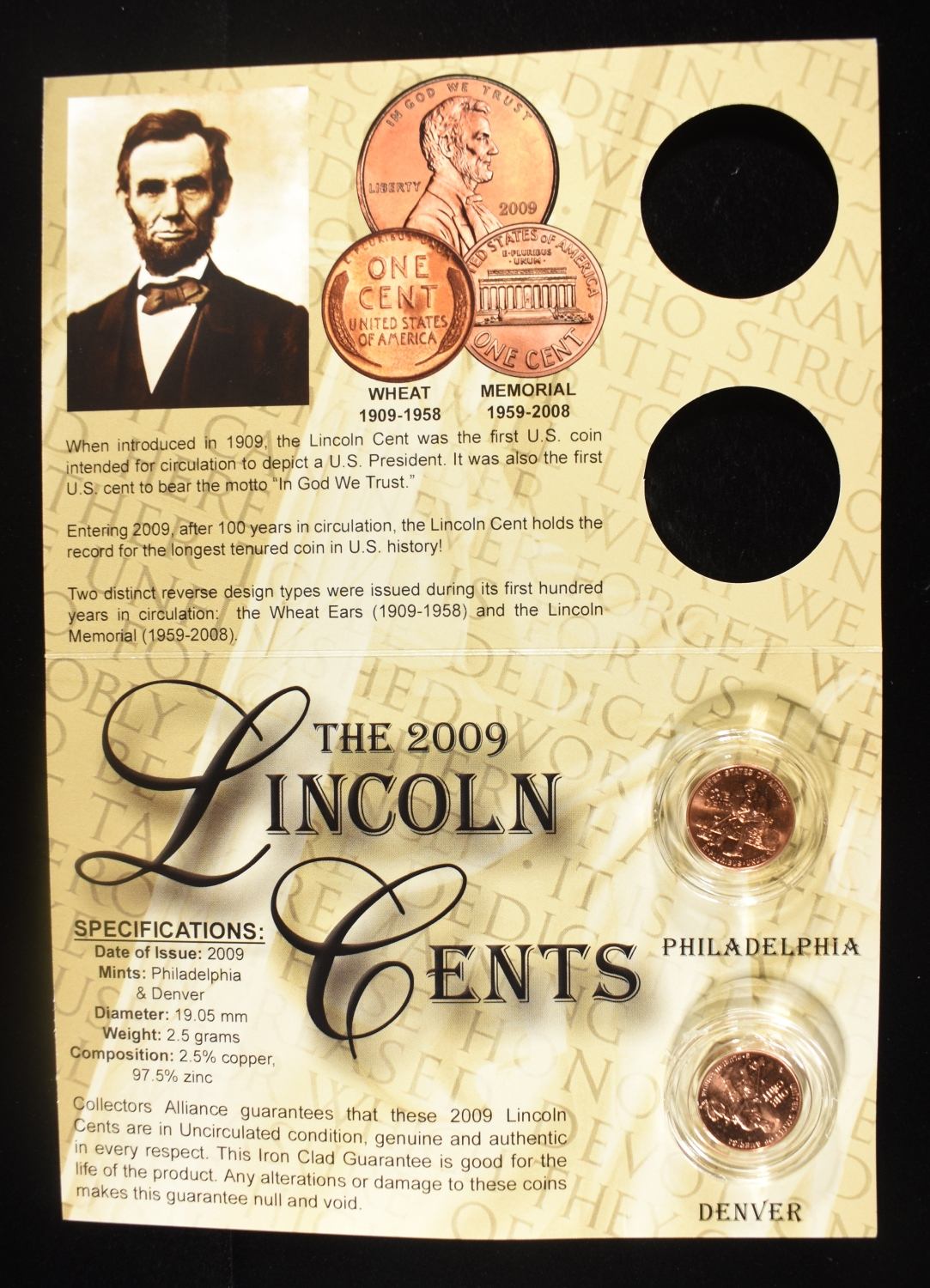 2009 LINCOLN COLLECTORS LOT