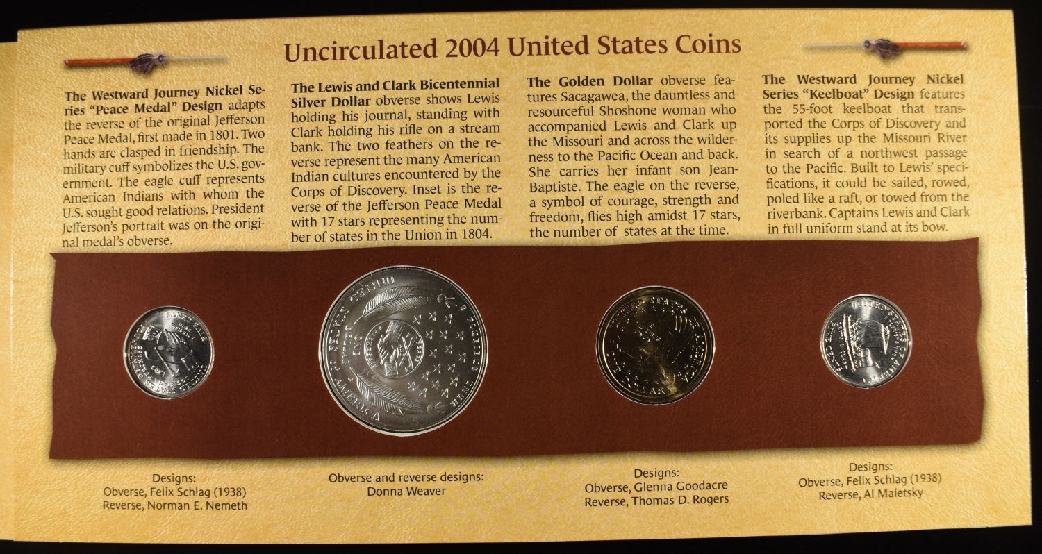 LEWIS AND CLARK COINAGE & CURRENCY SET