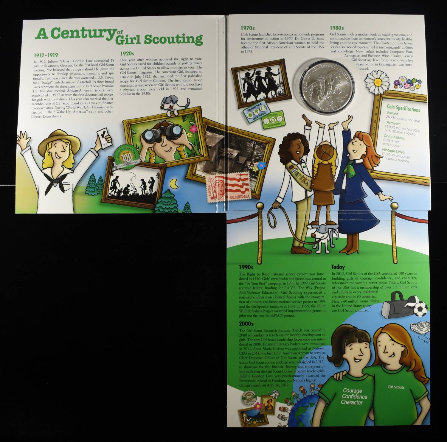 2013 $1 COMMEM GIRL SCOUTS