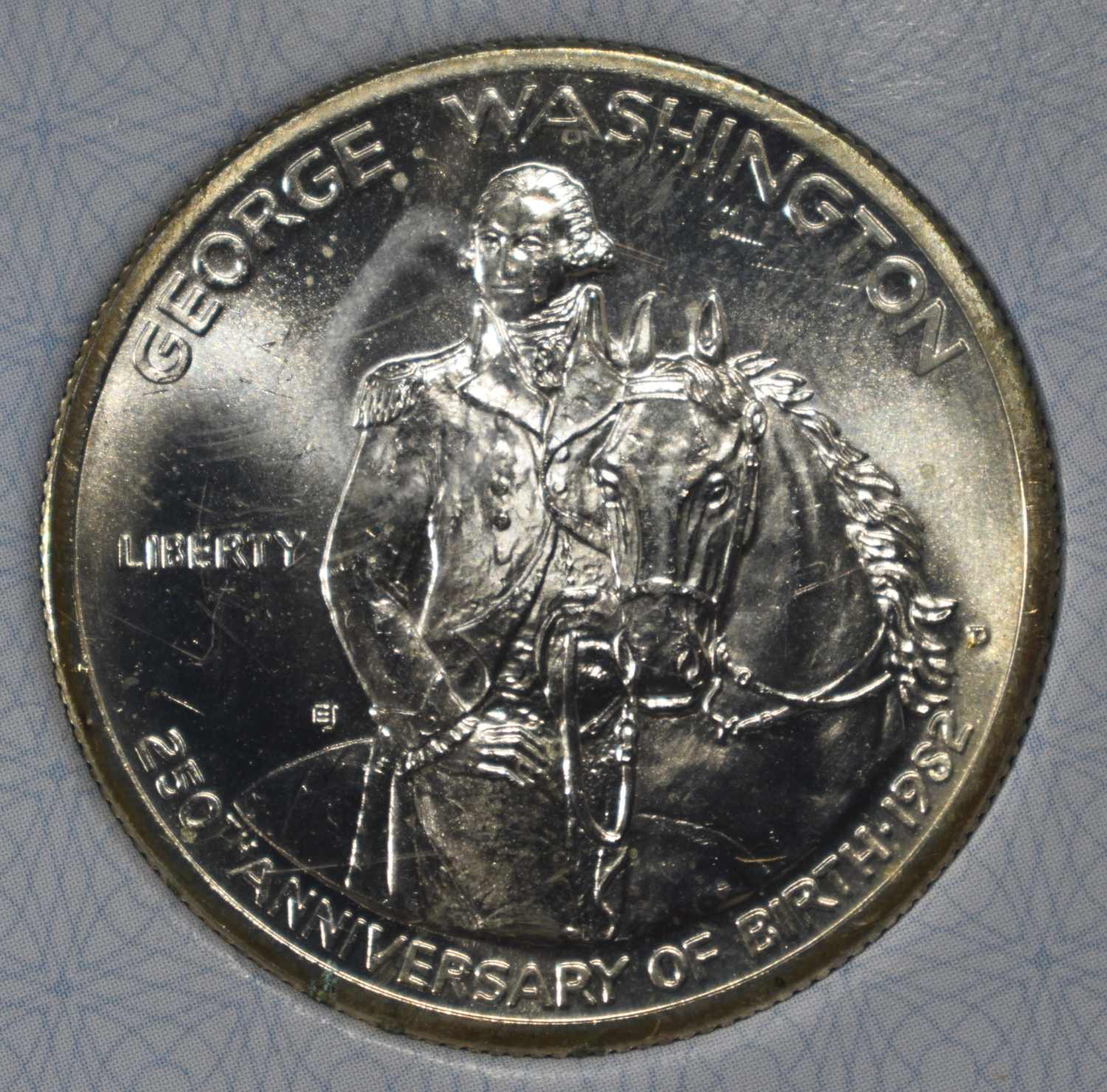 1982-D 50C COMMEM WASHINGTON AACGS GEM BU