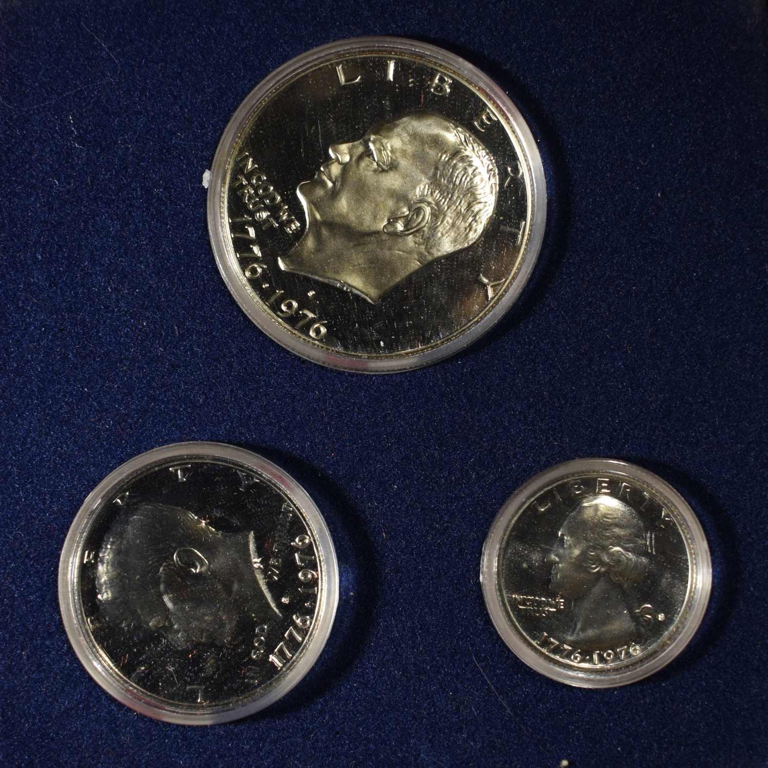 1976 SILVER 3 COIN PROOF SET