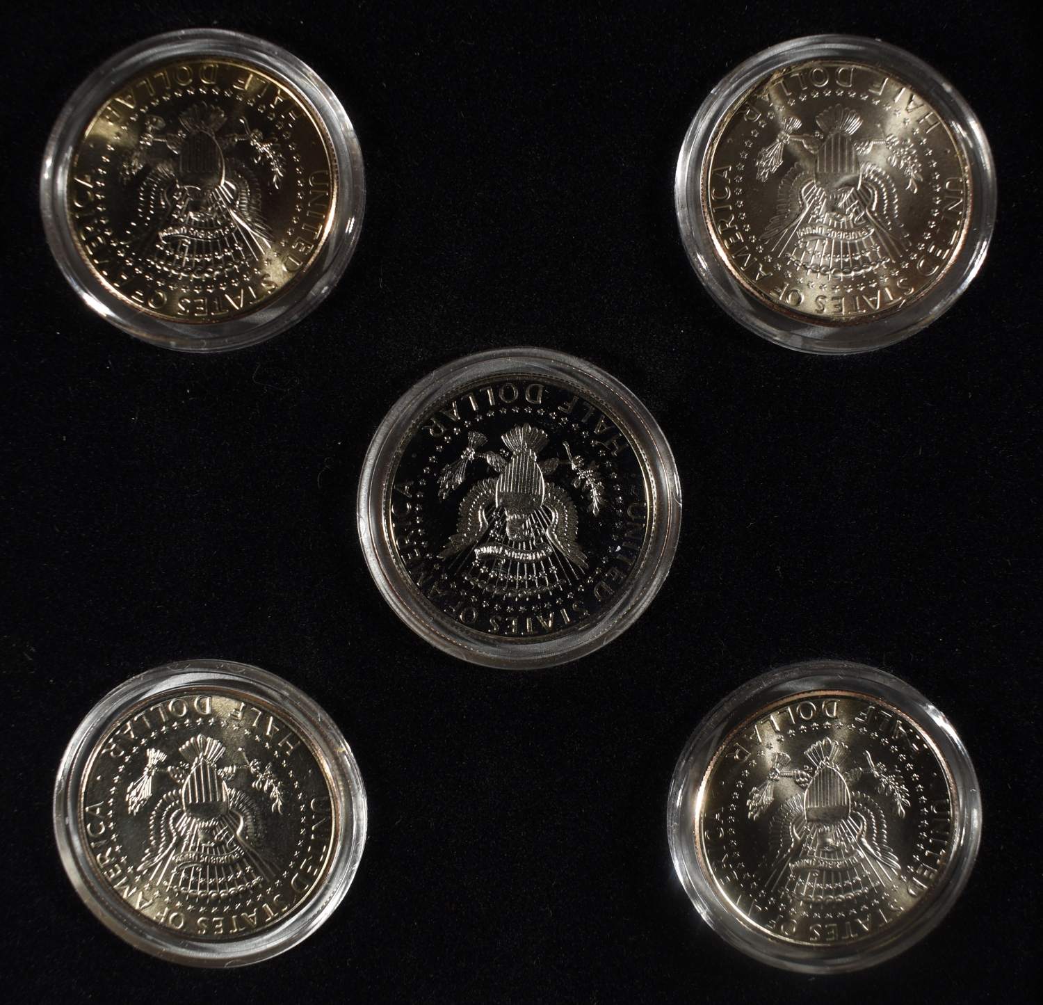 2010 (5) KENNEDY HALF DOLLARS