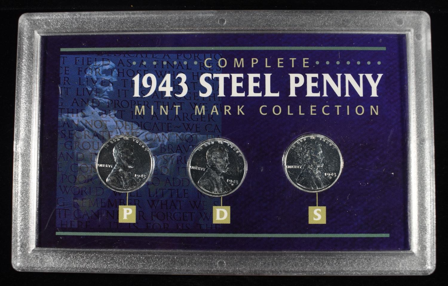 (5)2019-W LINCOLN 1C & (2)1943-PD&S STEEL CENTS
