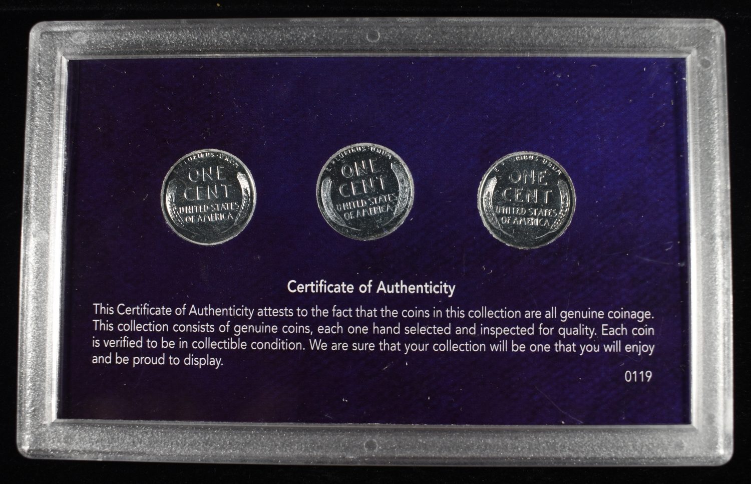 (5)2019-W LINCOLN 1C & (2)1943-PD&S STEEL CENTS