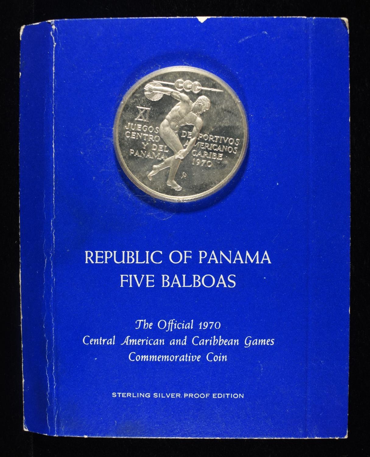 REPUBLIC OF PANAMA PROOF COMMEM 92.5% SILVER
