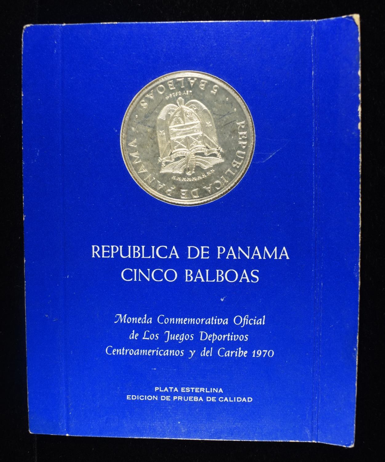 REPUBLIC OF PANAMA PROOF COMMEM 92.5% SILVER