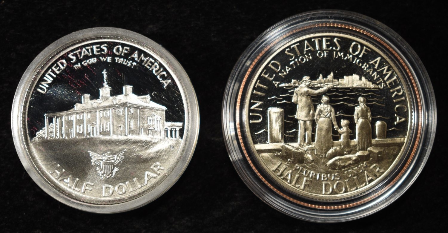 1982 & 1986 COMMEM HALF DOLLARS