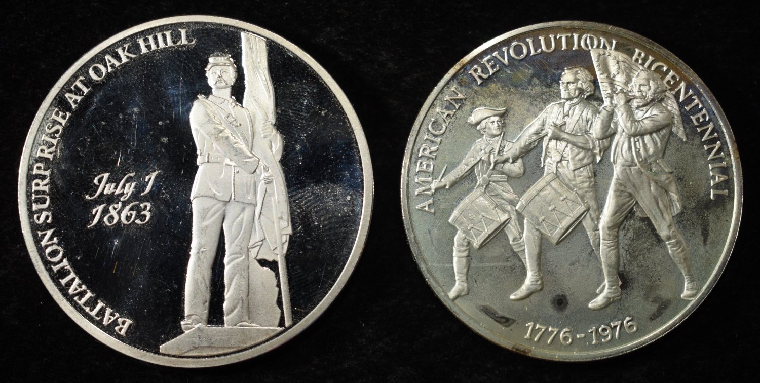 (2) 92.5% SILVER TOKENS