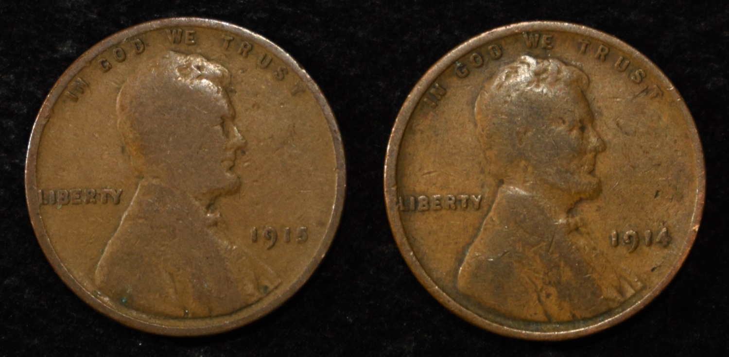 (82) WHEAT CENTS FROM THE TEENS