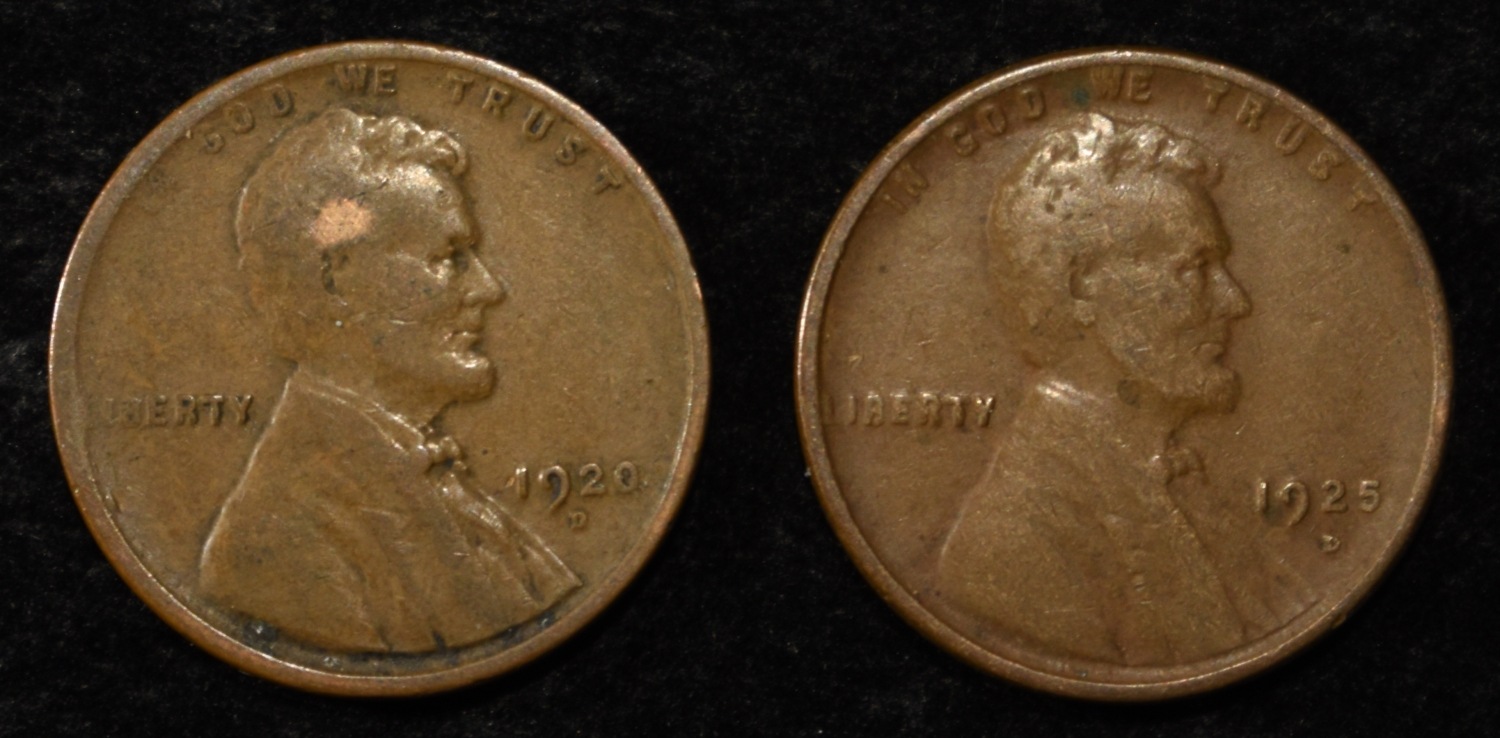 (75) WHEAT CENTS FROM THE 20'S